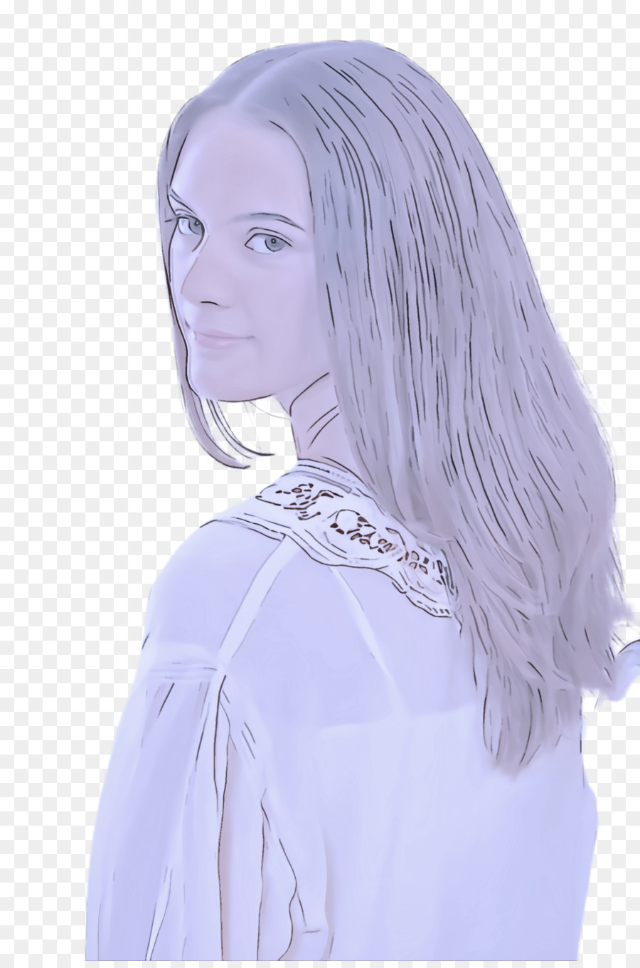 Cabelo，Branco PNG