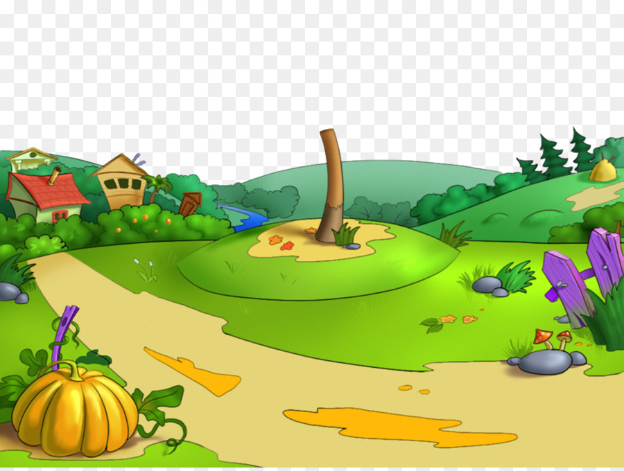 Cartoon，Paisagem PNG