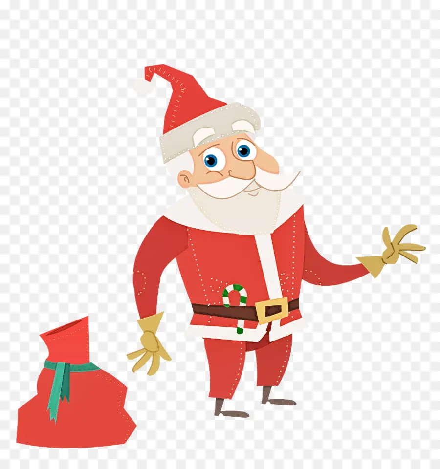 Papai Noel，Terno Vermelho PNG