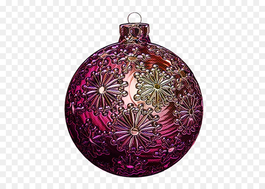 Ornamento Roxo，Natal PNG