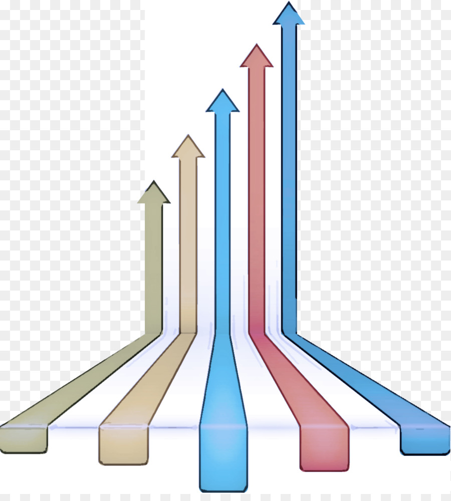 Setas Ascendentes Coloridas，Para Cima PNG