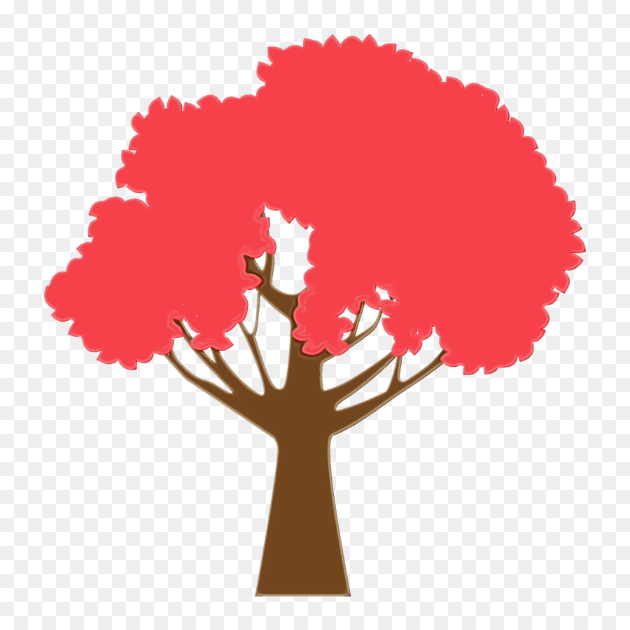 Vermelho，árvore PNG