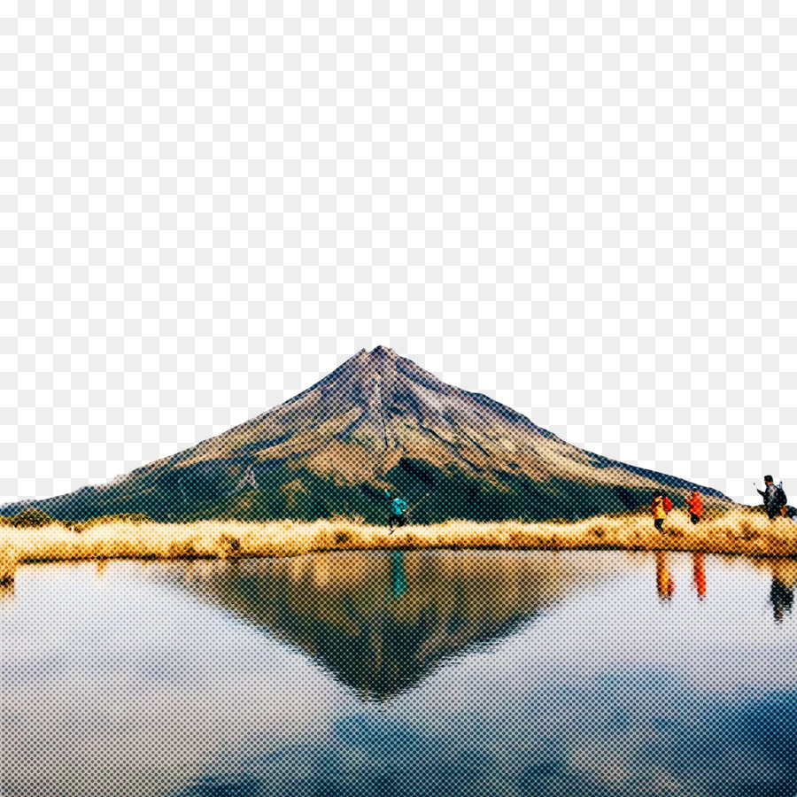 Reflexão，Vulcão PNG
