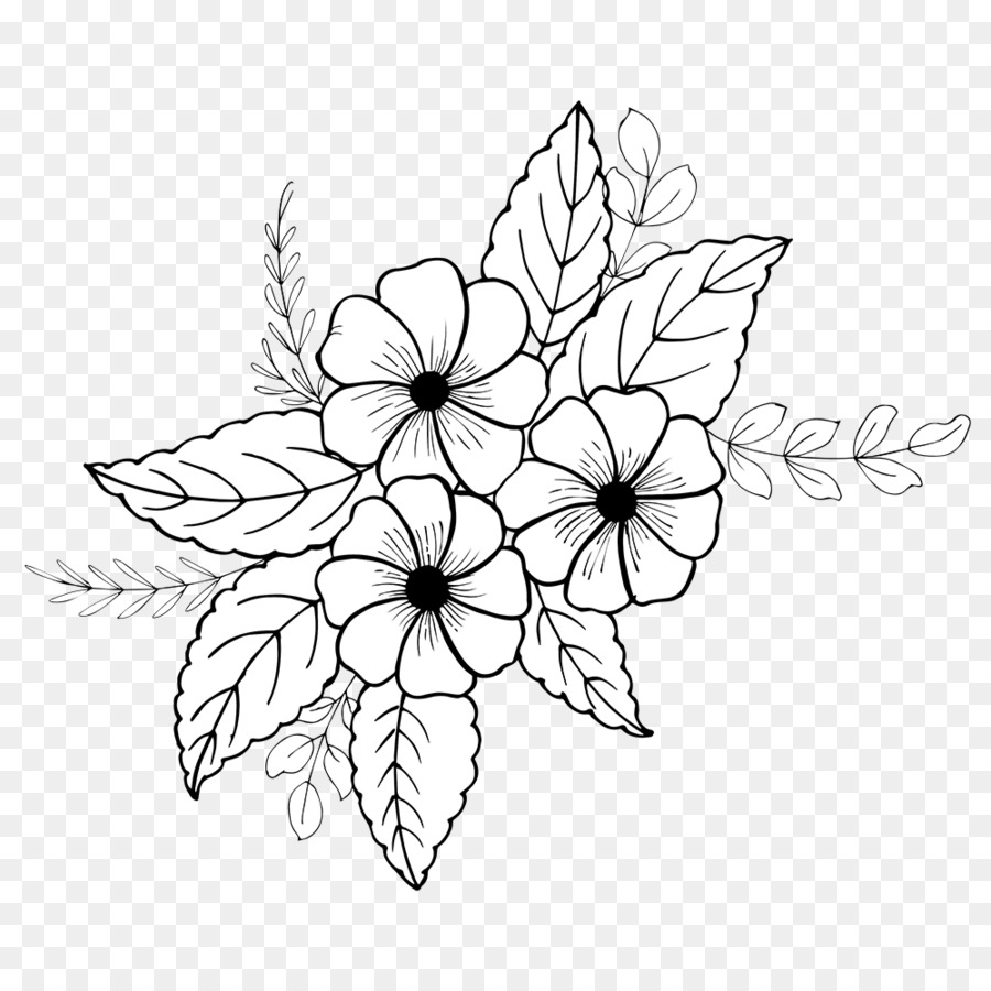 Desenho Floral，Flores PNG