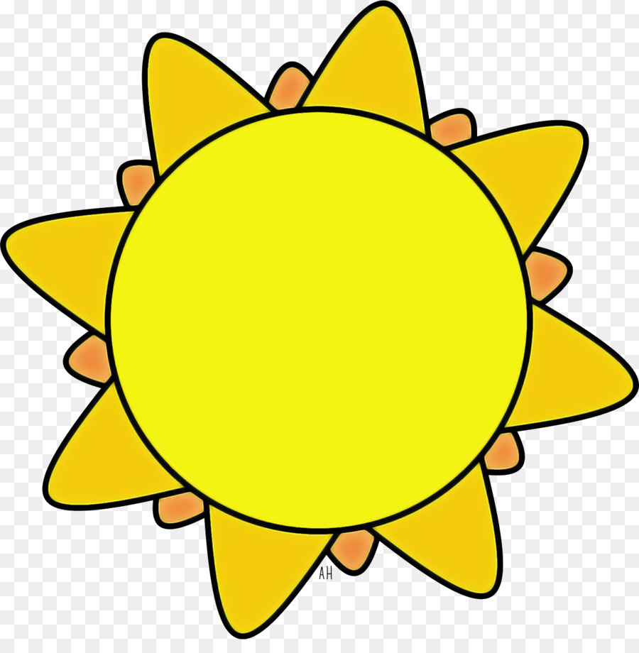 Sol Amarelo，Brilhante PNG