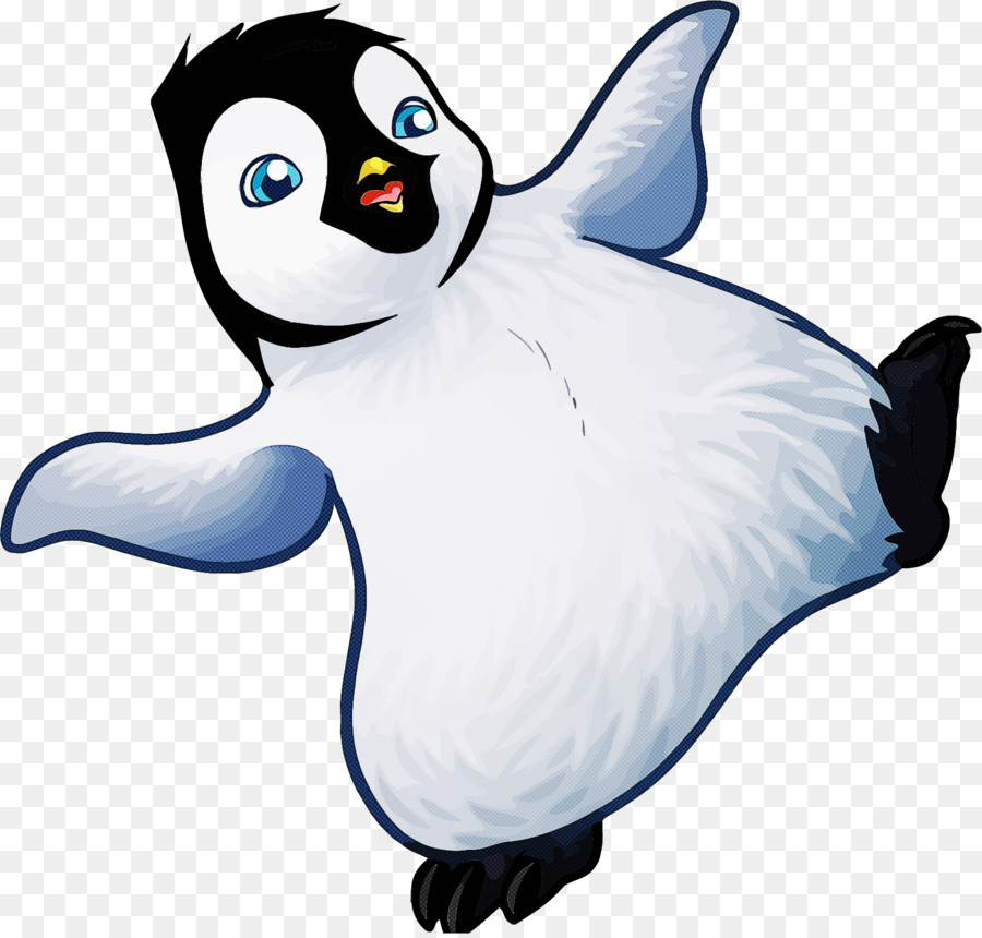 Pinguim De Desenho Animado，Pássaro PNG