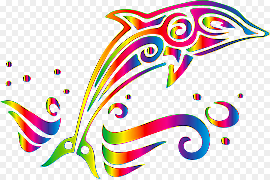 Golfinho，Colorido PNG