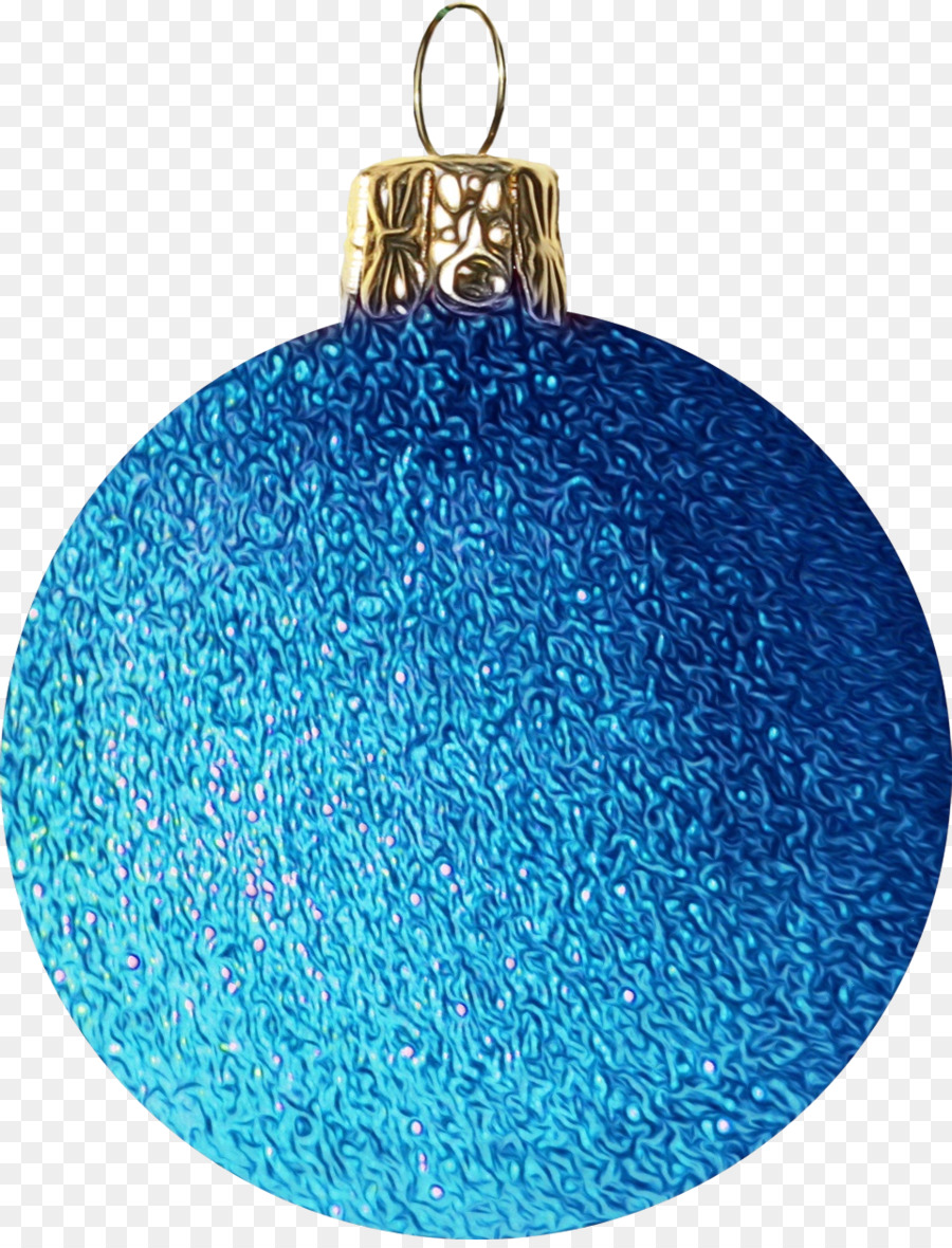 Ornamento Azul，Natal PNG