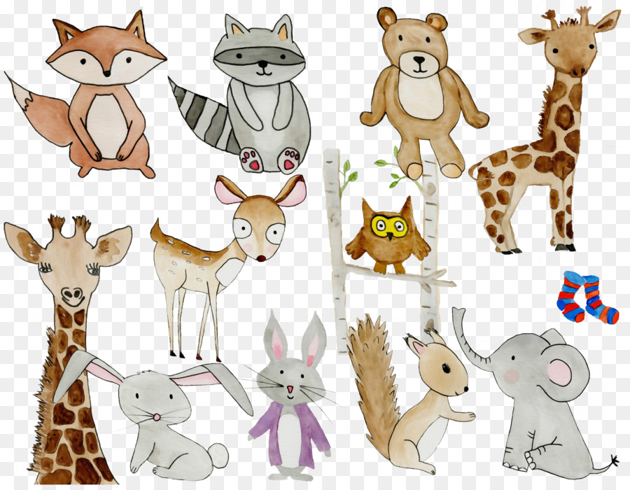 Animais Fofos，Desenho Animado PNG