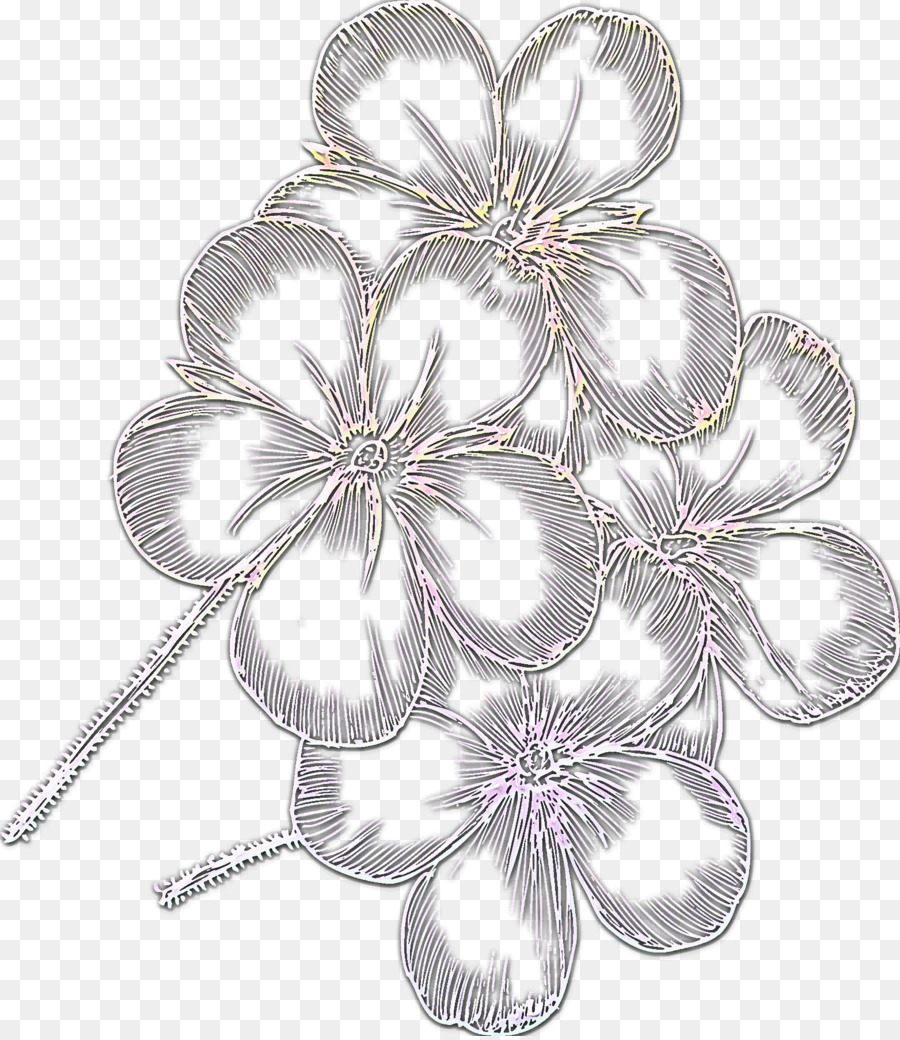 Desenho De Flor，Esboço PNG