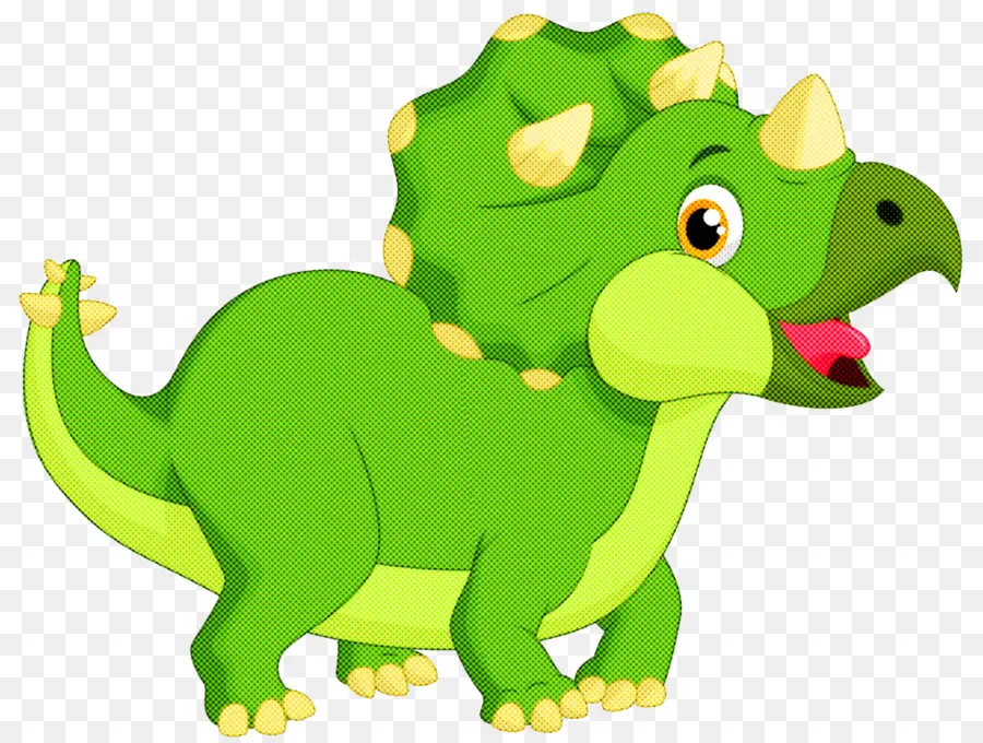 Dinossauro Verde，Desenho Animado PNG