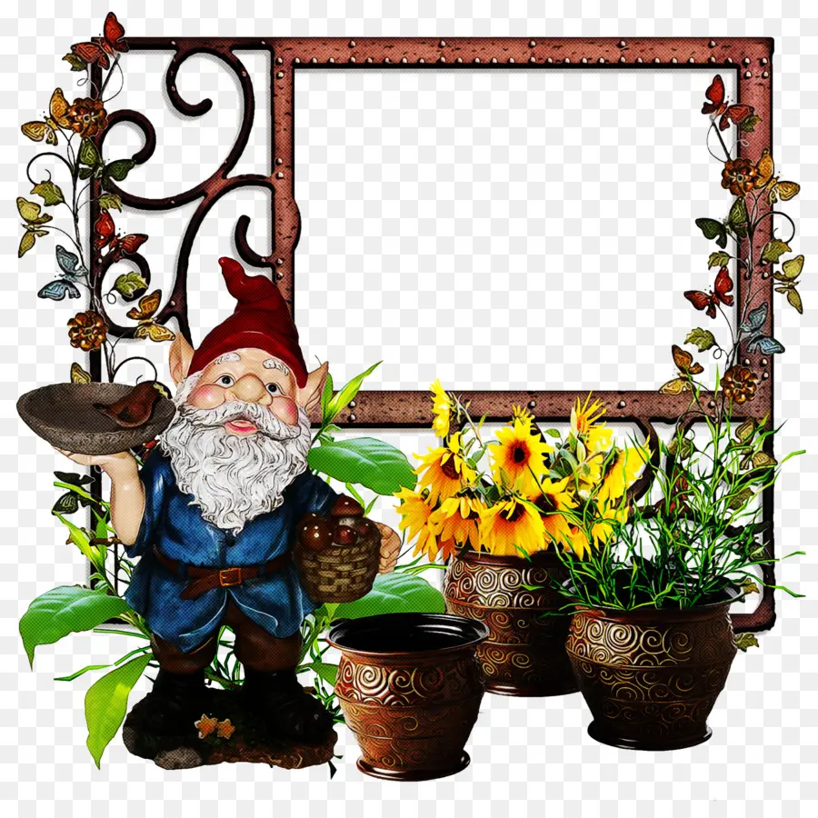 Flowerpot，Gramado Ornamento PNG