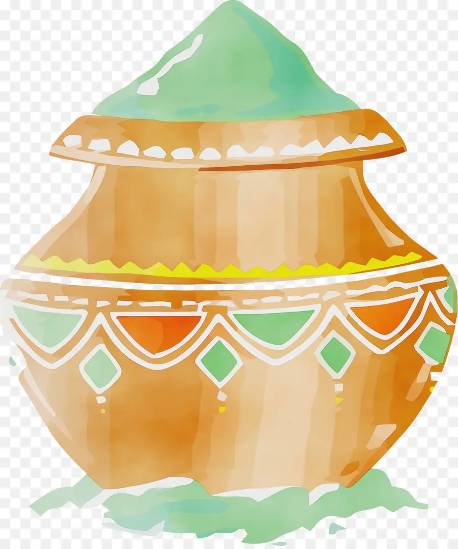 Pote Colorido，Decorativo PNG