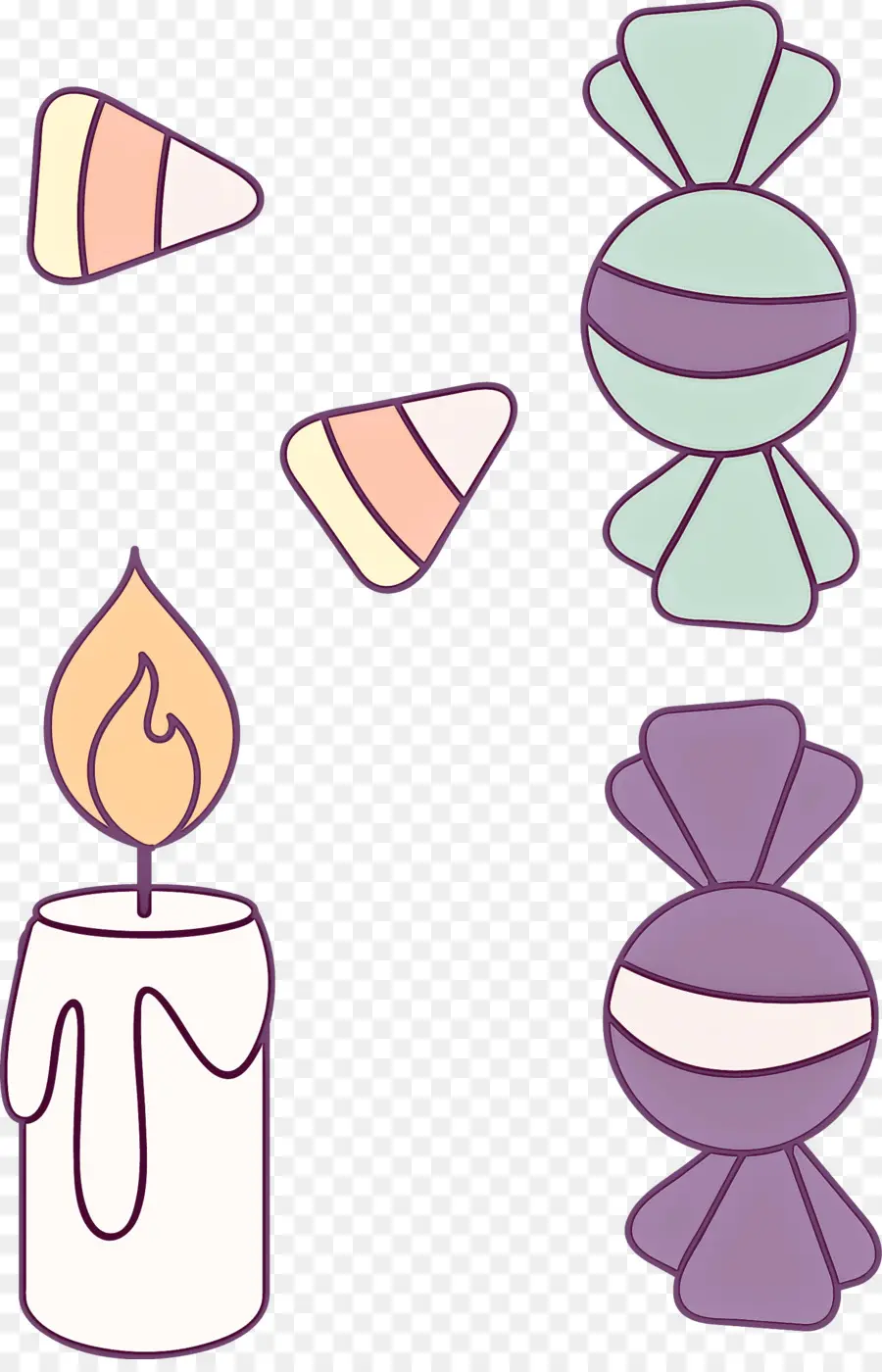 Doces E Vela，Doces PNG