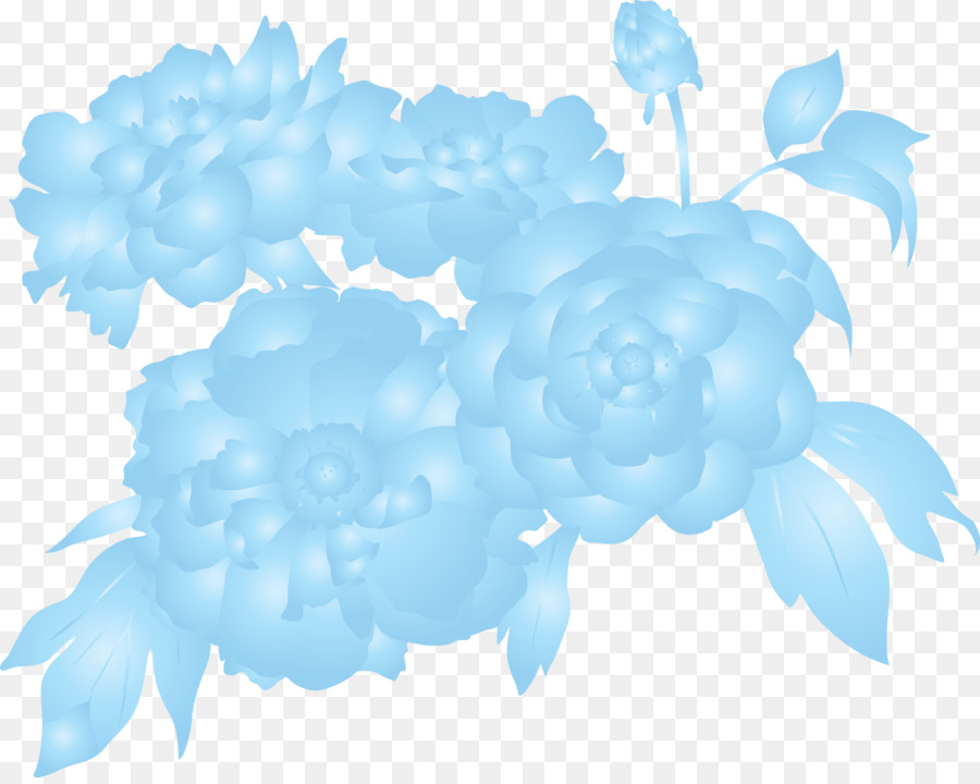 Flores Azuis，Florescer PNG