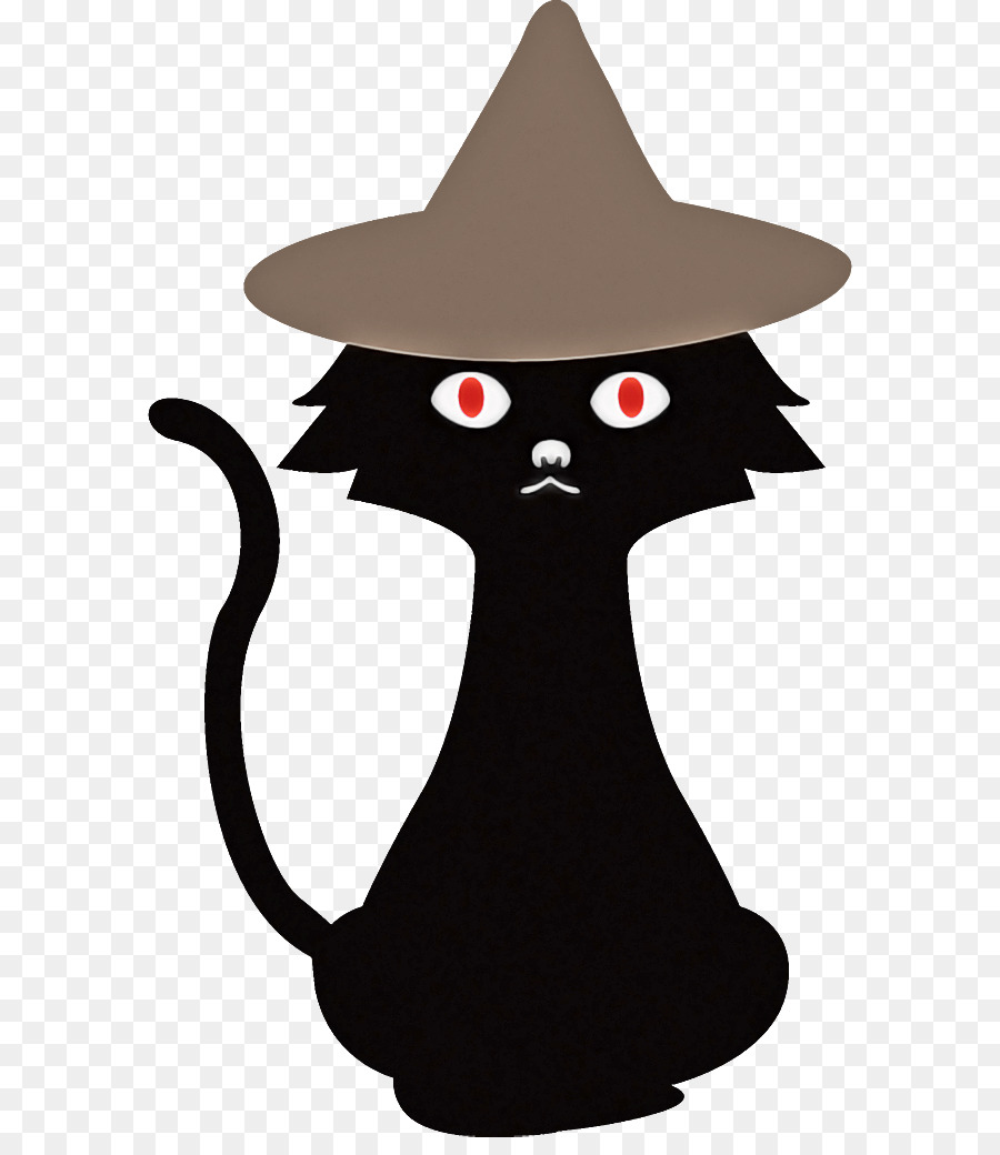 Gato Preto，Chapéu De Bruxa PNG