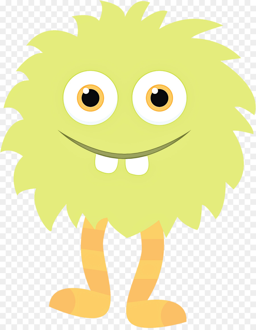 Monstro Peludo Amarelo，Bonitinho PNG