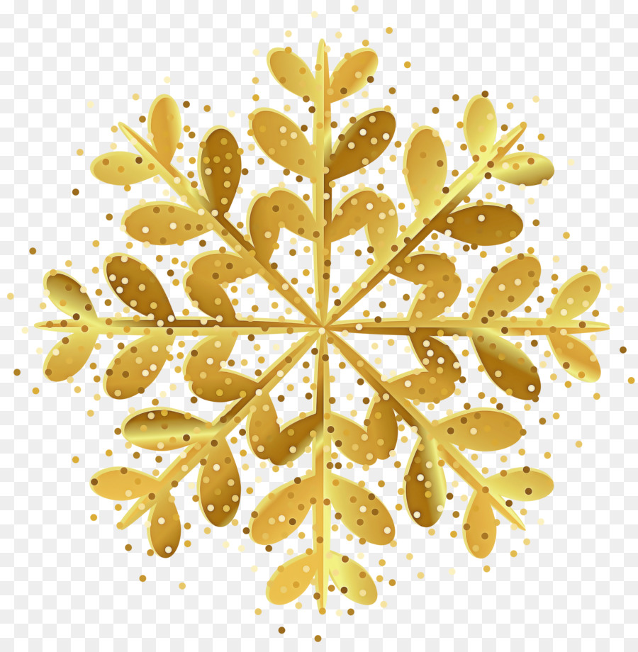 Floco De Neve Dourado，Inverno PNG