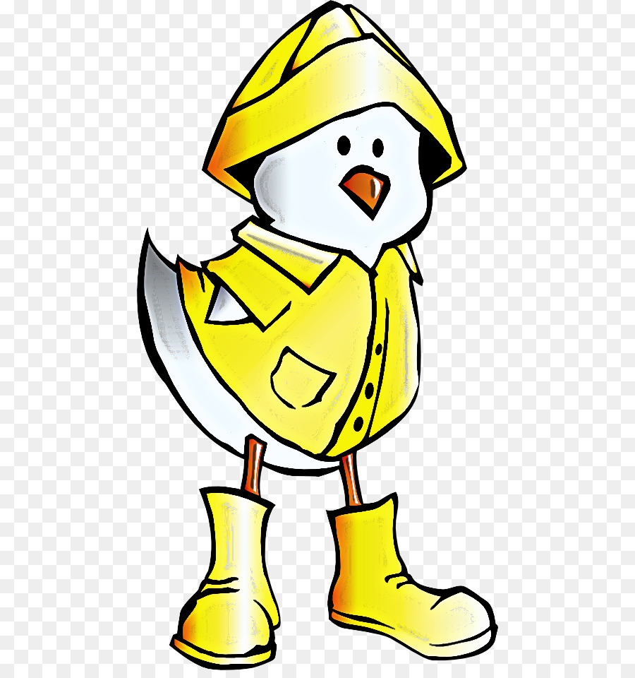 Pato Na Capa De Chuva，Amarelo PNG