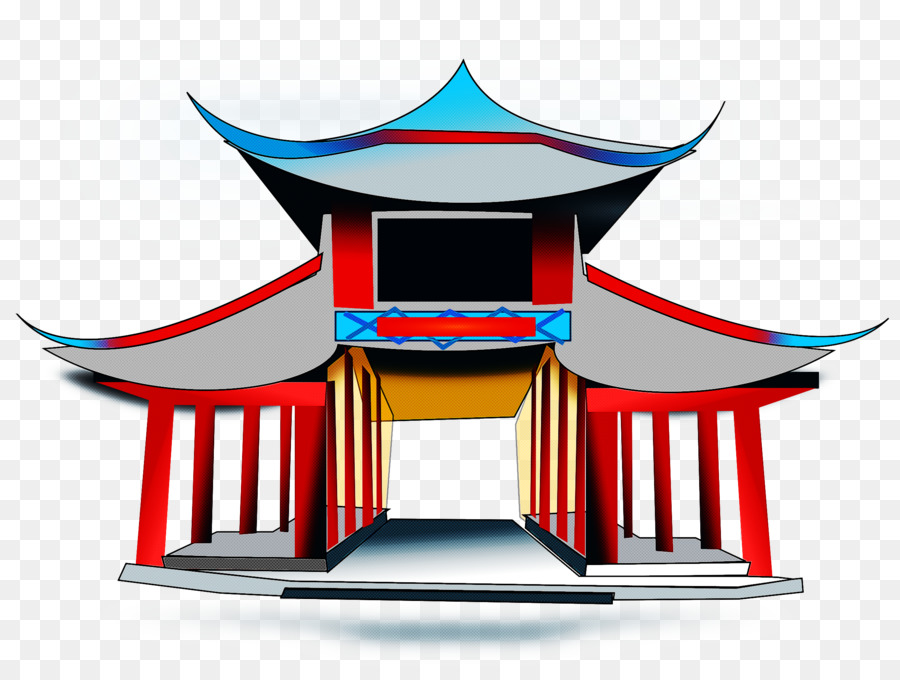 A Arquitetura Chinesa，Templo PNG