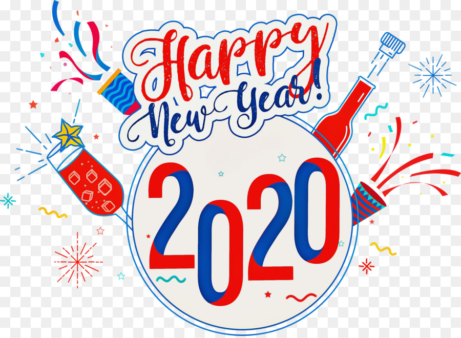 Feliz Ano Novo 2020，Celebração PNG