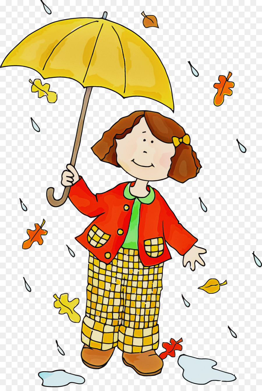 Menina Com Guarda Chuva，Chuva PNG