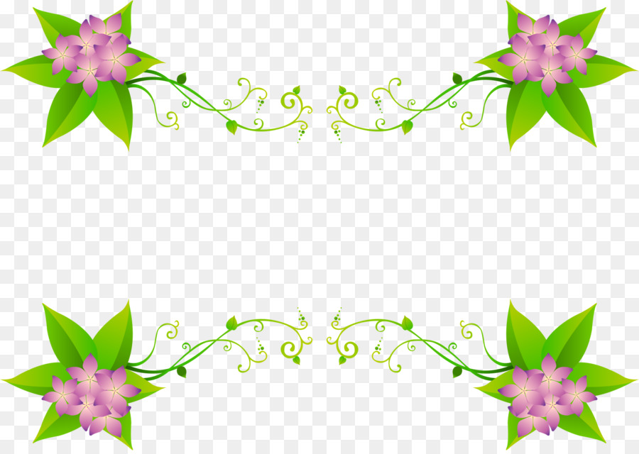 Borda Floral，Flores PNG