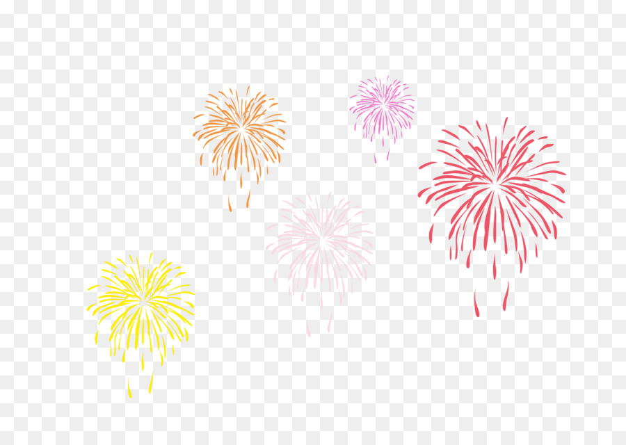 Fogos De Artifício，Amarelo PNG