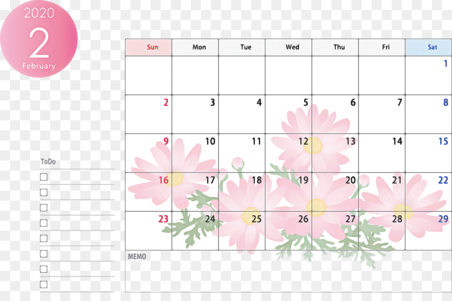 Calendário De Flores，Data PNG