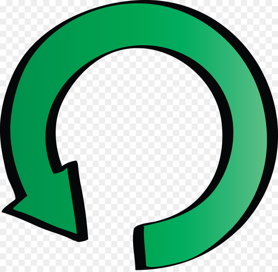 Seta Circular Verde，Circular PNG