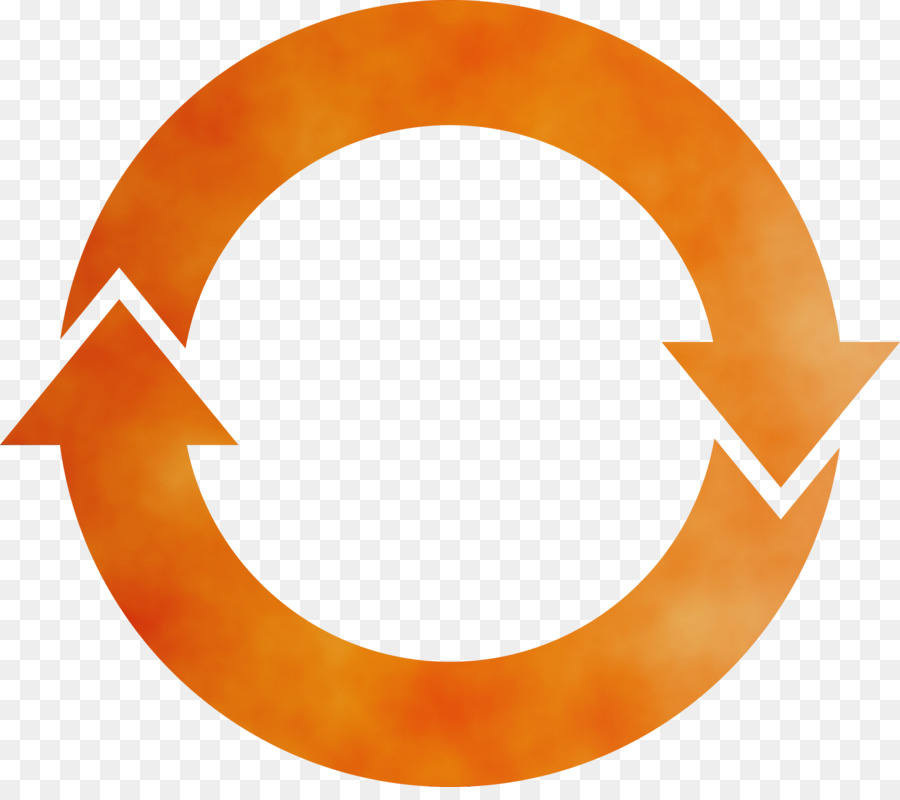 Setas Circulares Laranja，Circular PNG