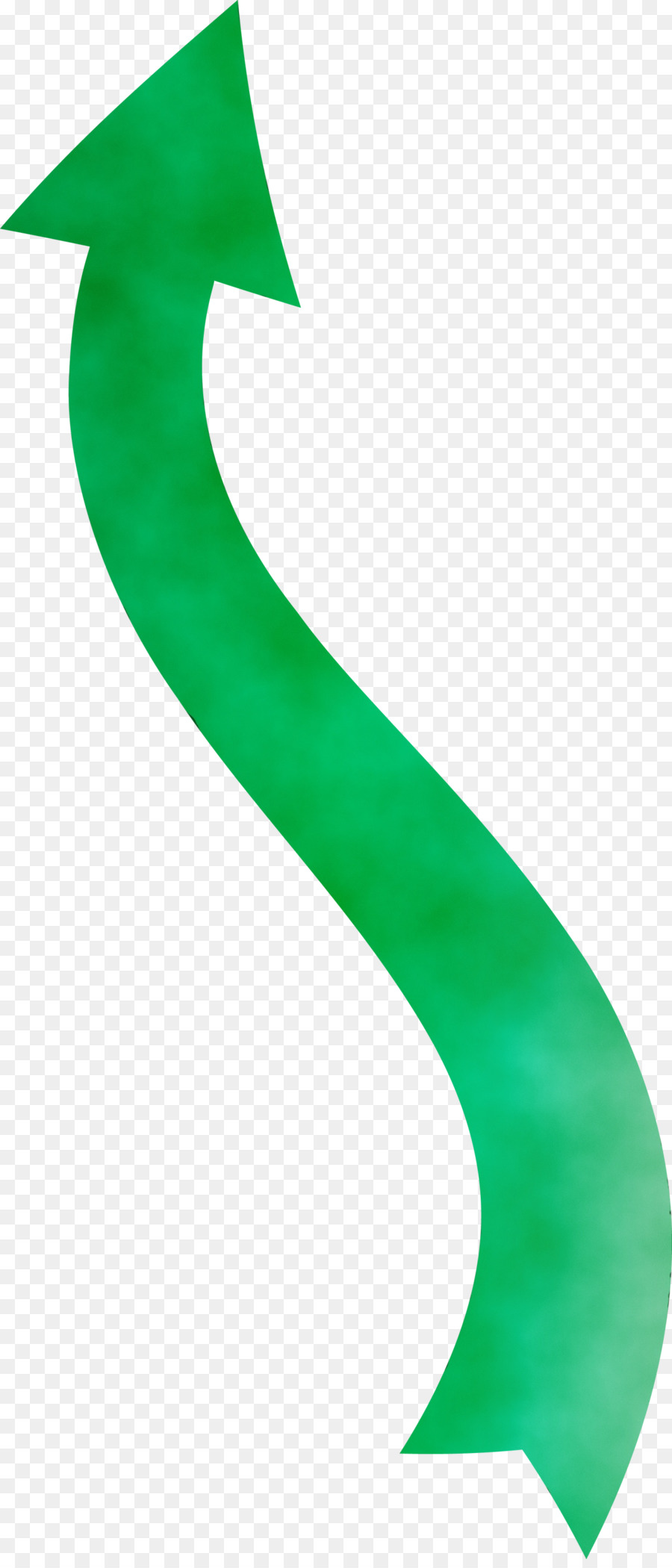 Seta Verde Para Cima，Curvado PNG