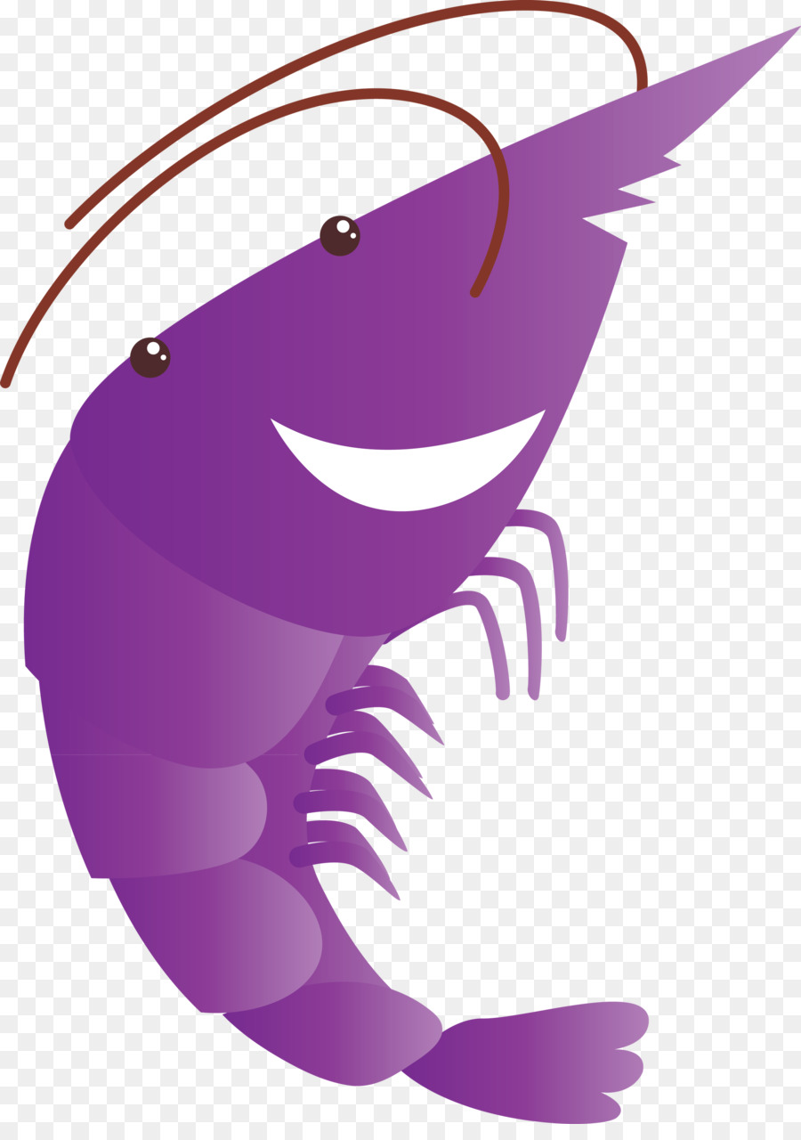 Camarão Roxo，Desenho Animado PNG