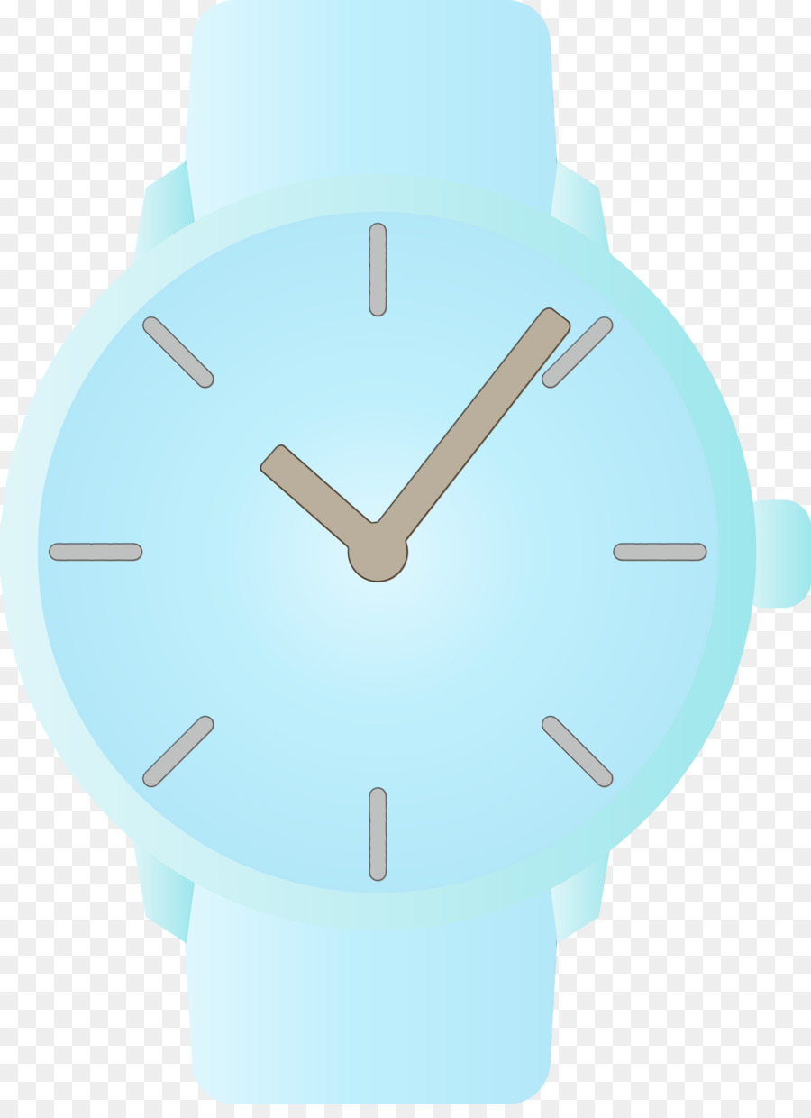 Relógio Analógico，Azul PNG