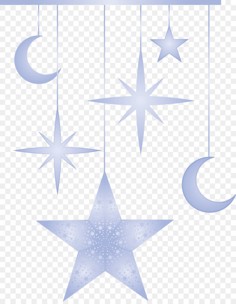 Estrelas E Luas Penduradas，Estrelas PNG