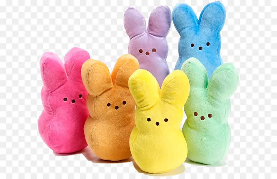 Peluches De Coelhinhos Coloridos，Bicho De Pelúcia PNG