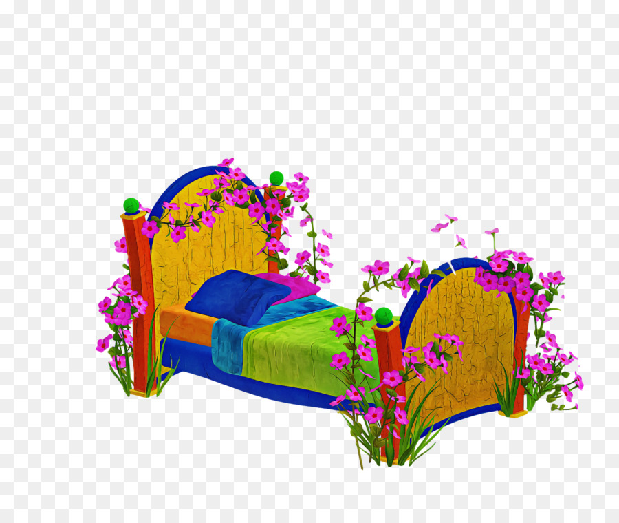 Cama，Flores PNG