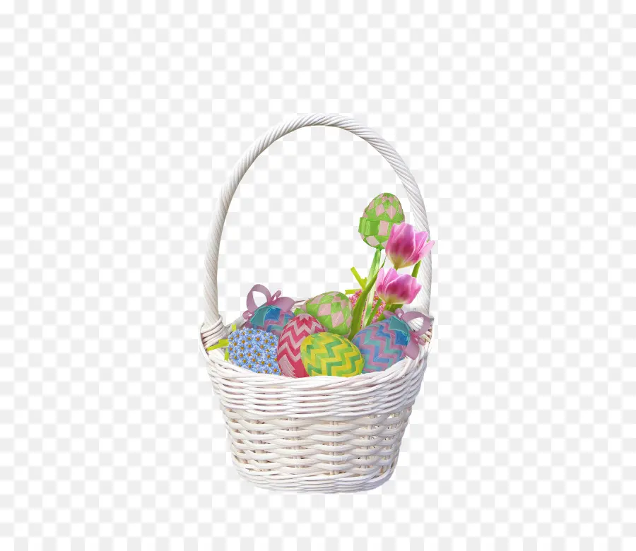 Cesta De Páscoa，Ovos PNG