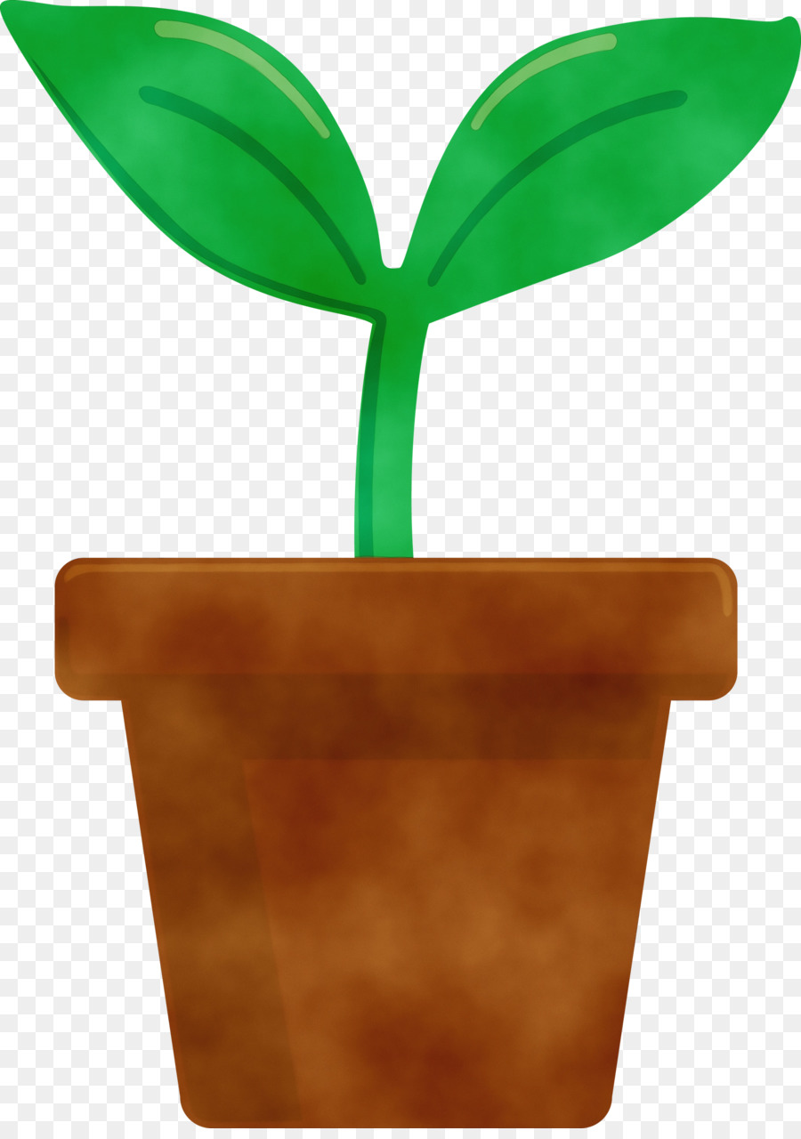 Flowerpot，Verde PNG