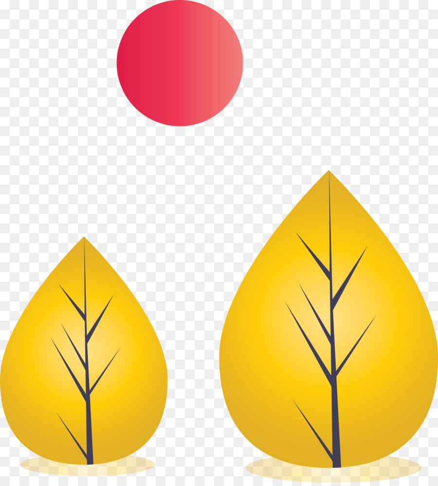 Amarelo，Folha PNG