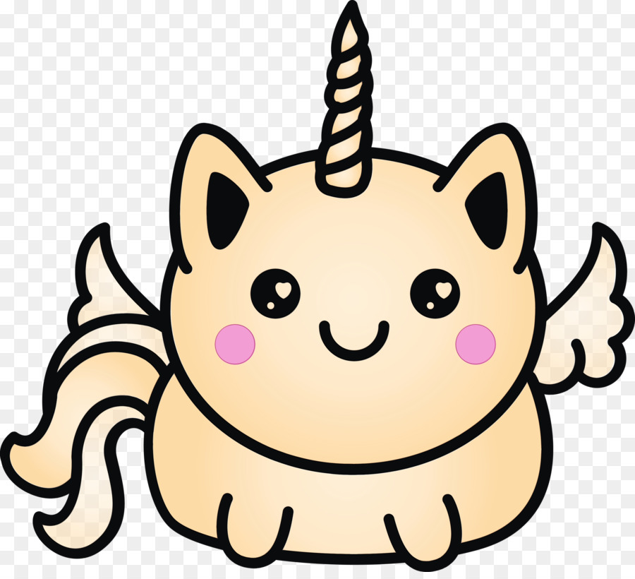 Gato Unicórnio Fofo，Fantasia PNG