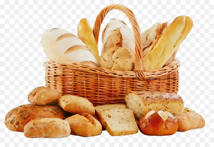 Cesta De Pão，Pães PNG