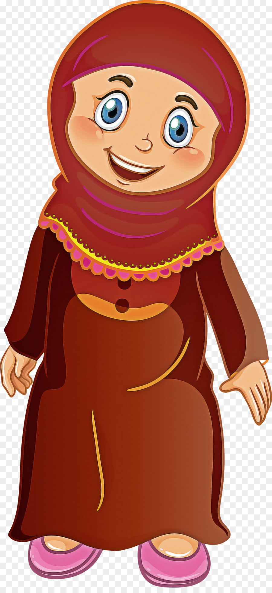 Garota Dos Desenhos Animados，Hijab PNG