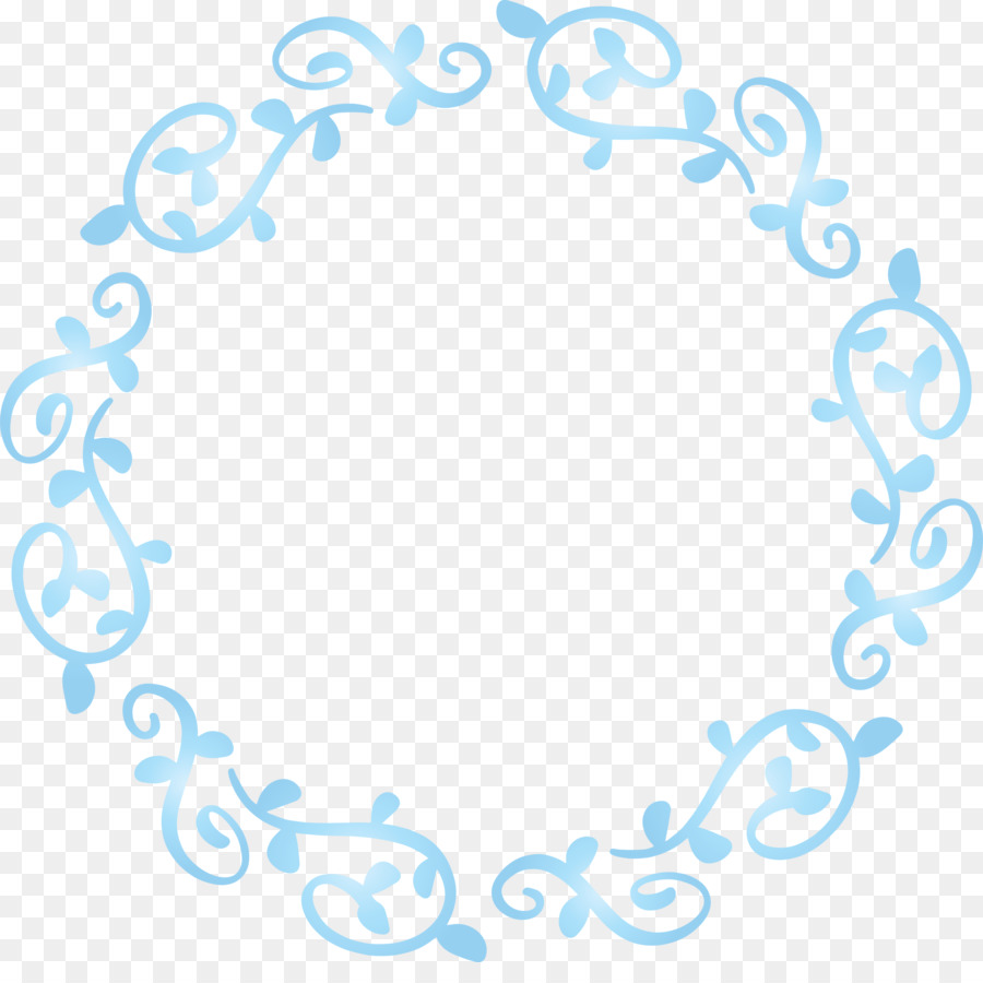 Coroa De Folhas，Azul PNG