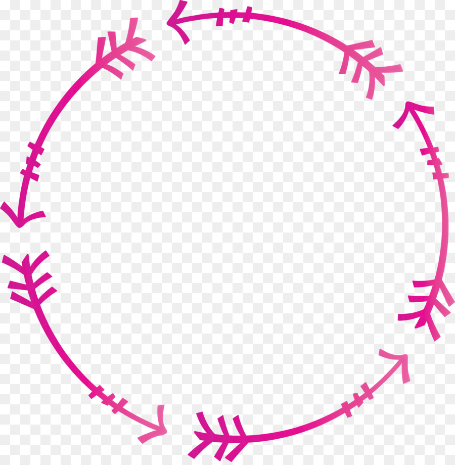 Setas Circulares Rosa，Círculo PNG