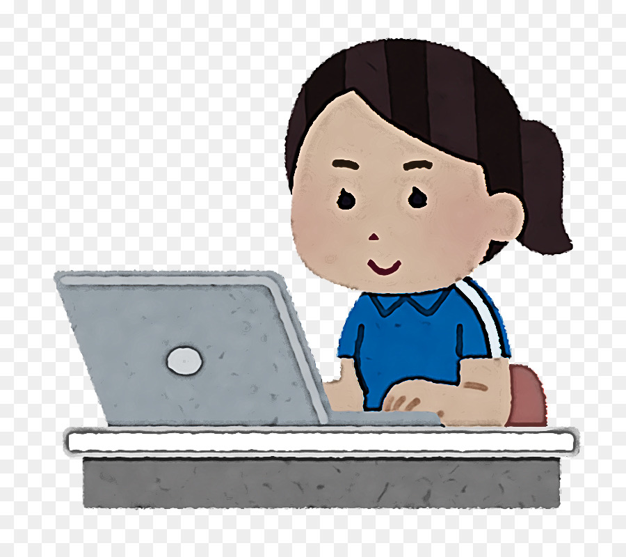 Menino Com Laptop，Computador PNG