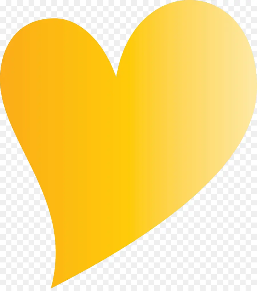 Coração Amarelo，Amor PNG