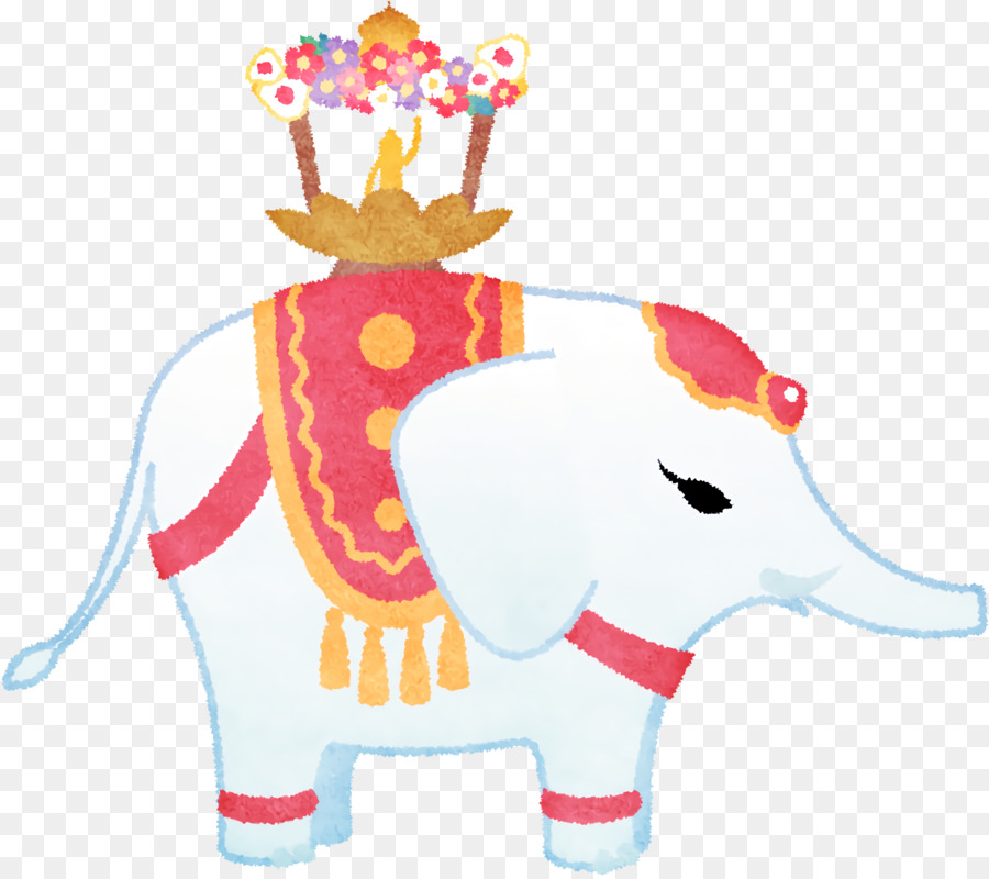 Elefante Decorado，Elefante PNG