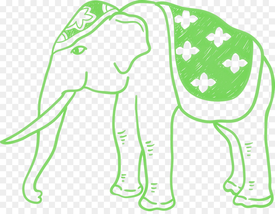 Elefante Verde，Decorado PNG