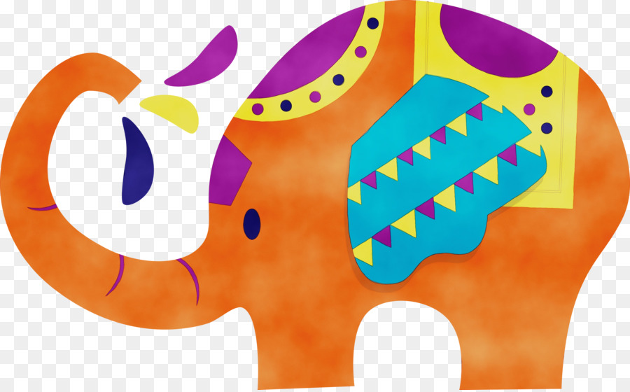 Elefante Colorido，Animal PNG